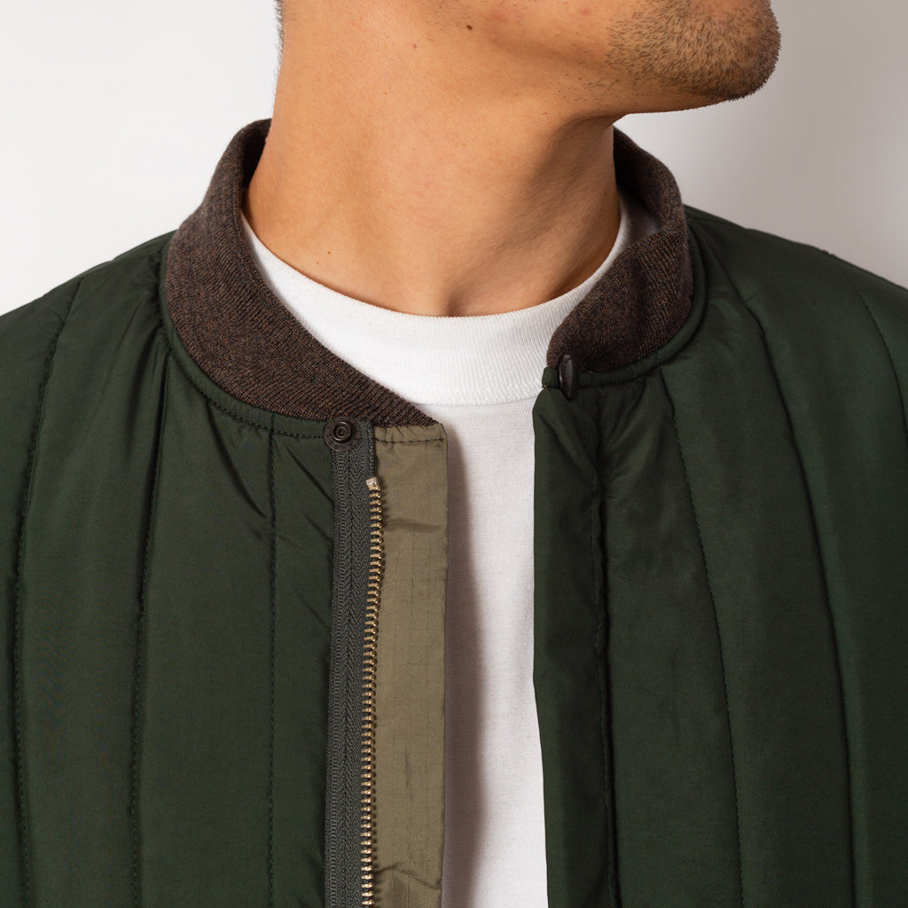 Reversible Quilting Jacket - Woods Green | Ends and Means | Peggs 
