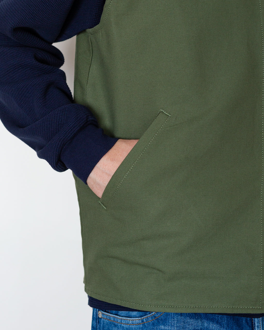 Canvas Work Vest - Olive