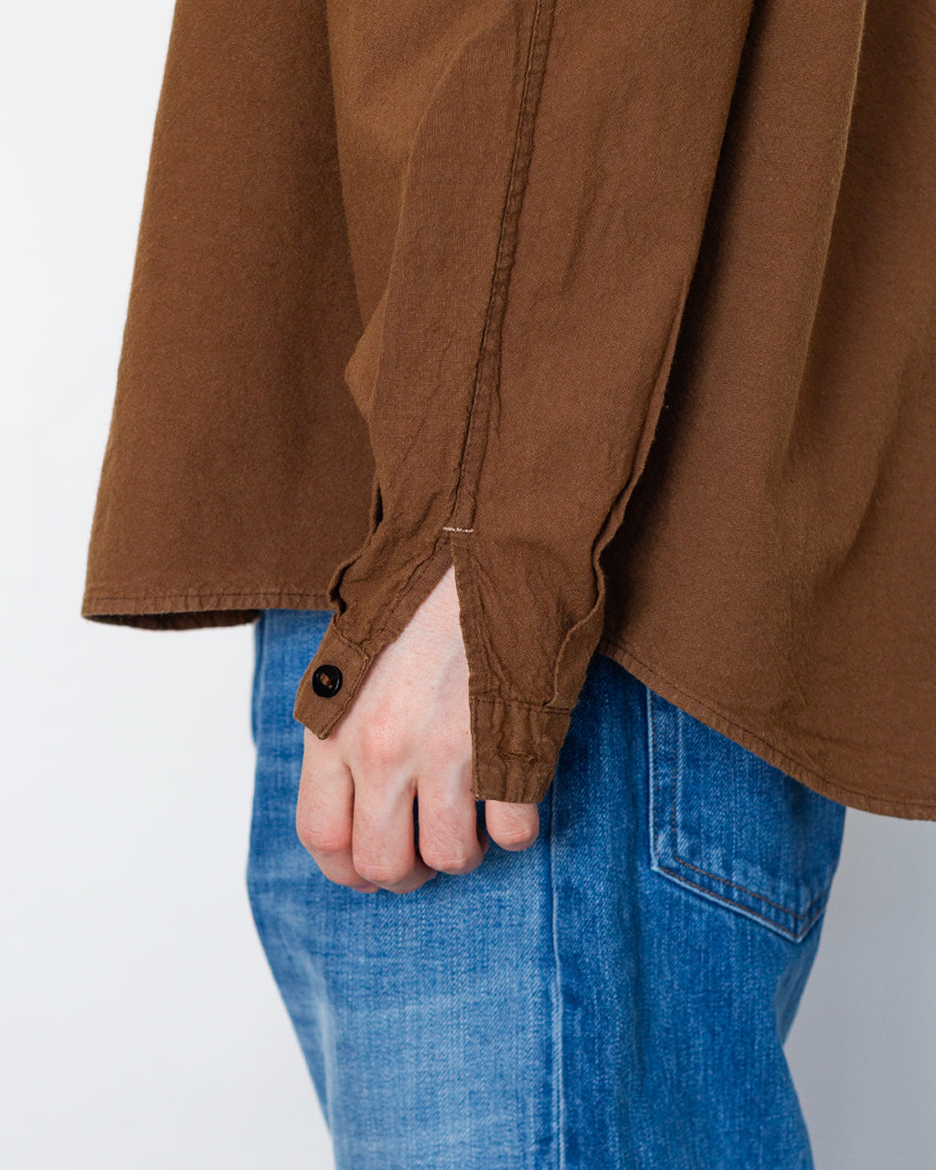 BURRO SHIRT - COTTON SHEETING BROWN HAT