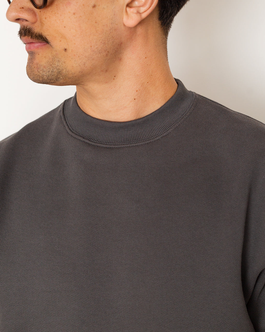 Loopback Crewneck - Washed Black