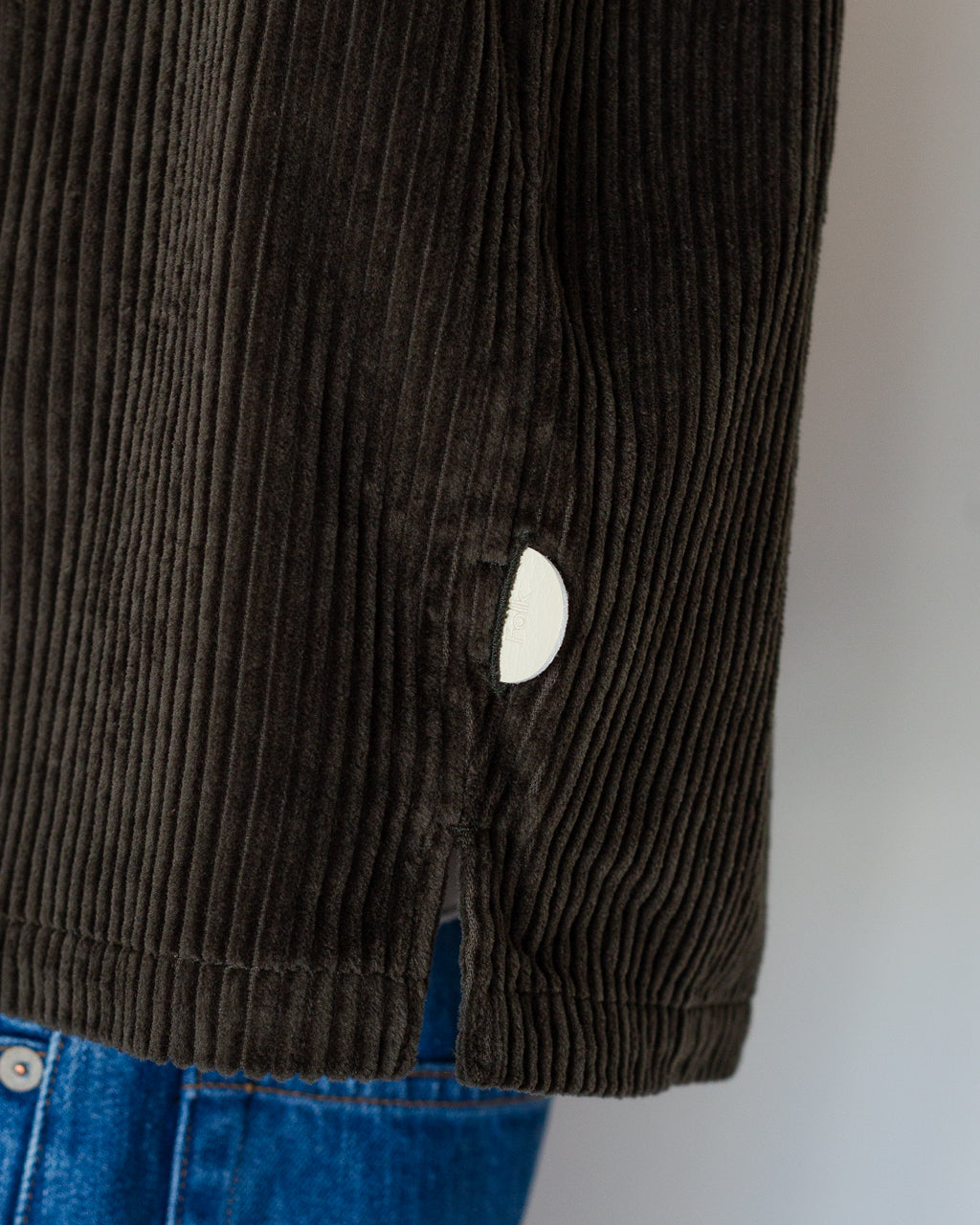 Patch Overshirt - Deep Sage Chunky Cord