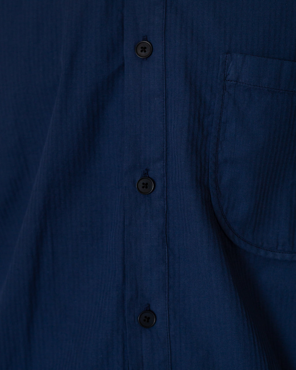 Herringbone Curve Shirt - Soft Navy
