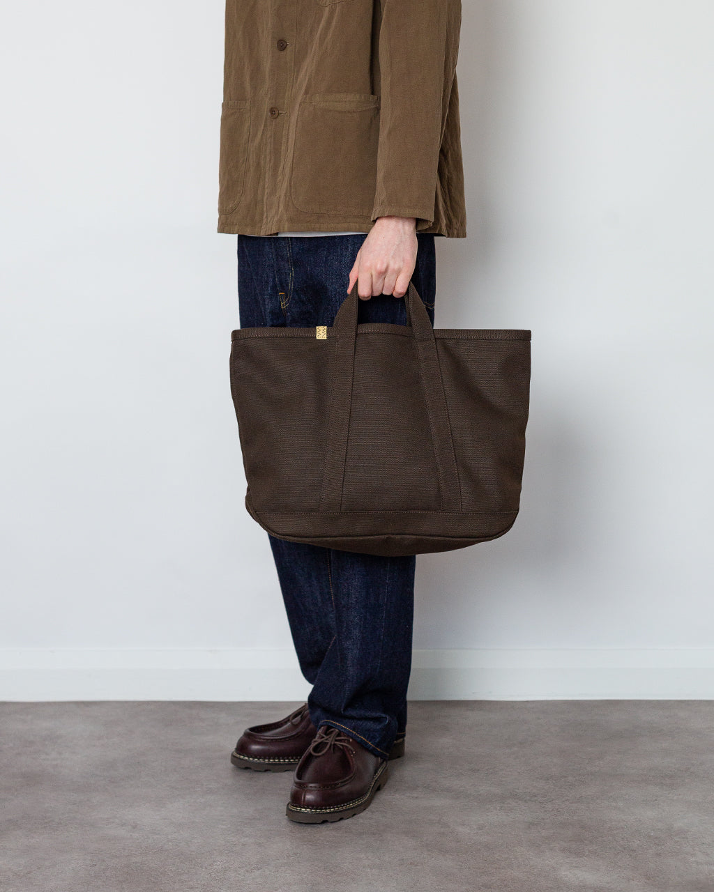 Canvas Rime Tote M - Charcoal | Visvim | Peggs & son. Canvas Rime Tote M - Charcoal | Visvim | Peggs & son.
