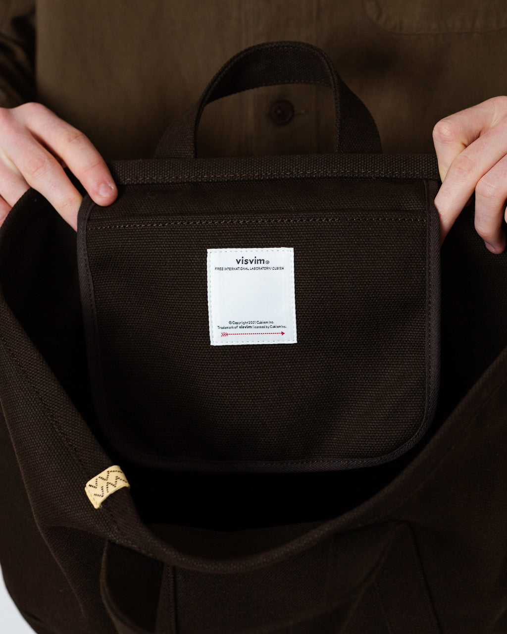 Canvas Rime Tote M - Charcoal | Visvim | Peggs & son.