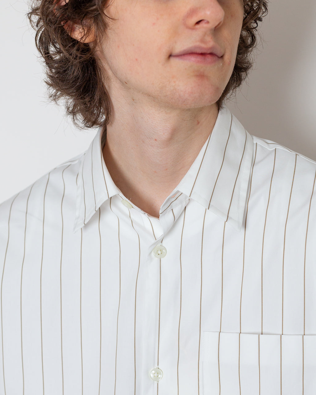 Anraslund Classic Stripe LS Shirt - Brilliant White Stripe