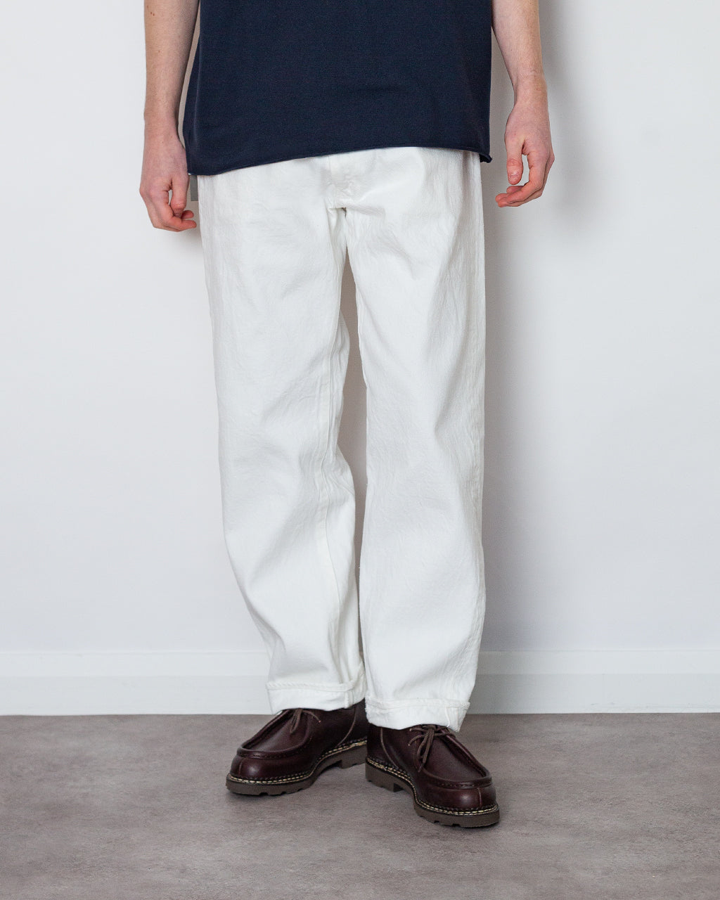 5 Pocket Denim Pants - White | Kaptain Sunshine | Peggs & son.