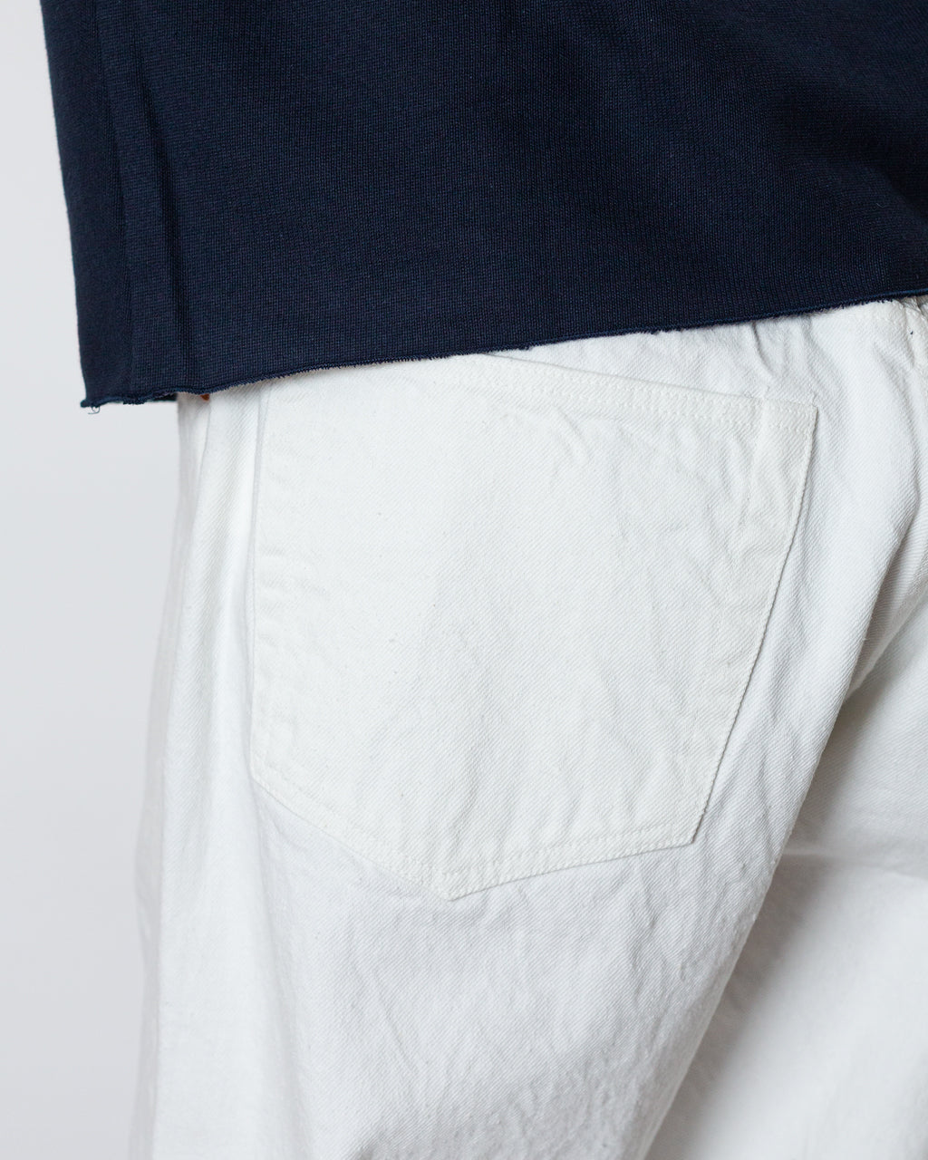 5 Pocket Denim Pants - White | Kaptain Sunshine | Peggs & son.