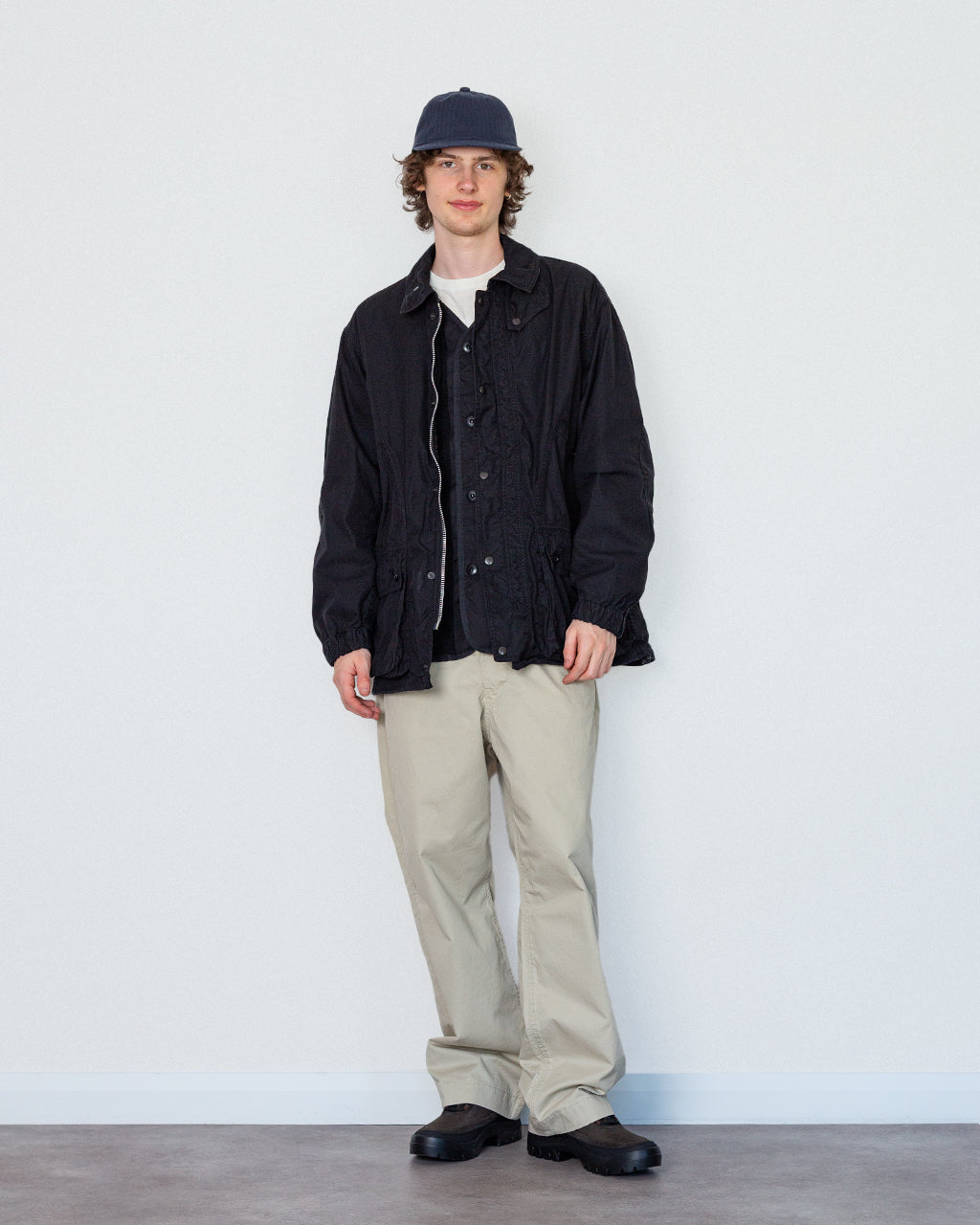 Oxford Three-Way Work Jacket - Black