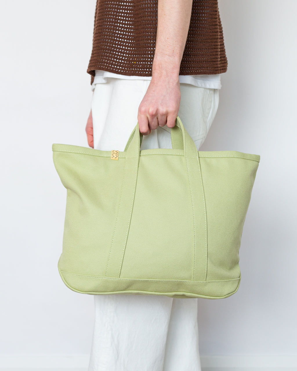Canvas Rime Tote M - Light Green