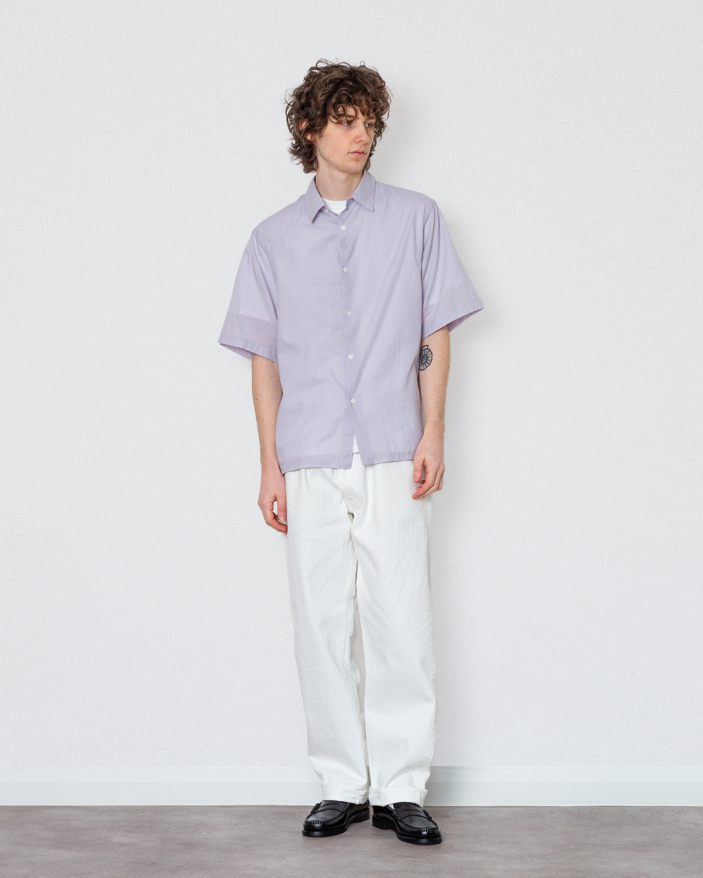 Plain S/S Shirt - Lavender