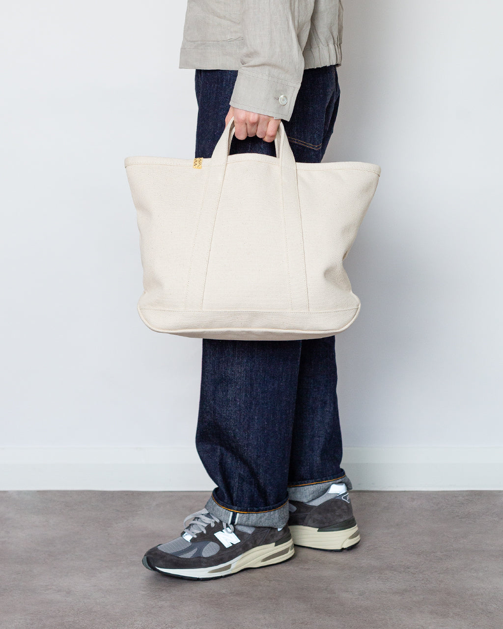 Canvas Rime Tote M - Ivory | Visvim | Peggs & son.