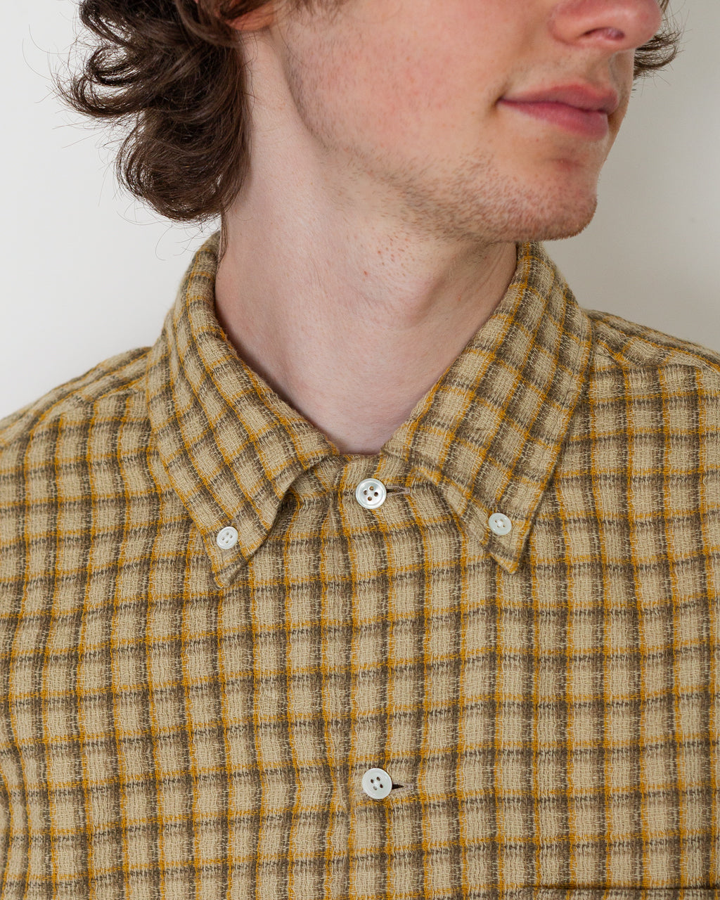Open B.D. Panama Plaid Double Face - Beige