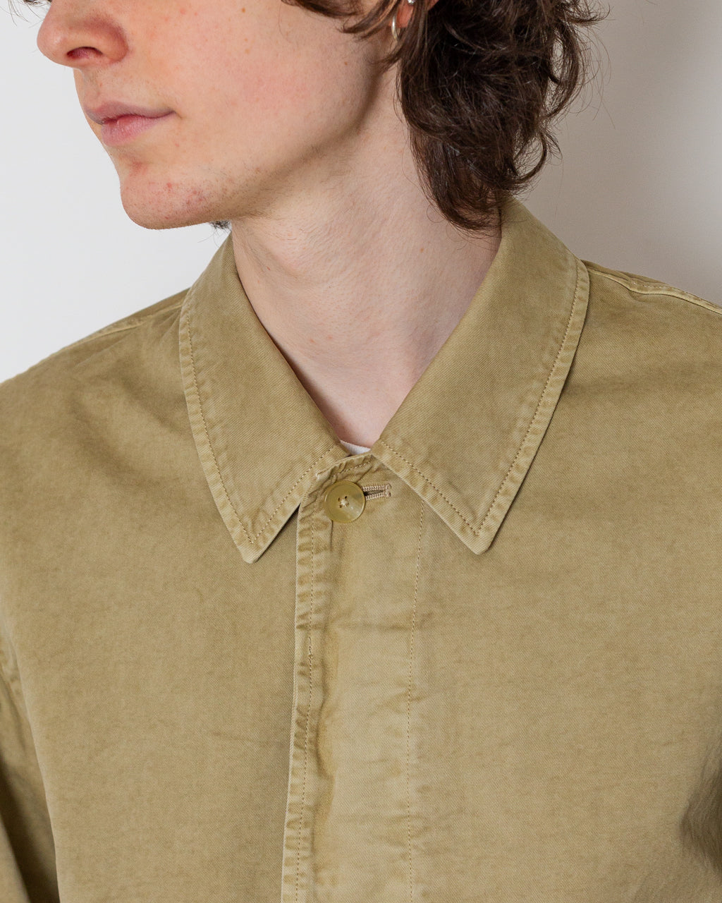 Garment Dyed Light Chino Blouson - Beige
