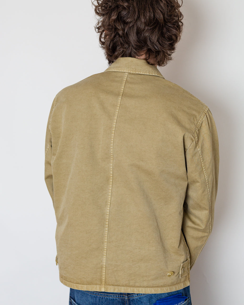 Garment Dyed Light Chino Blouson - Beige