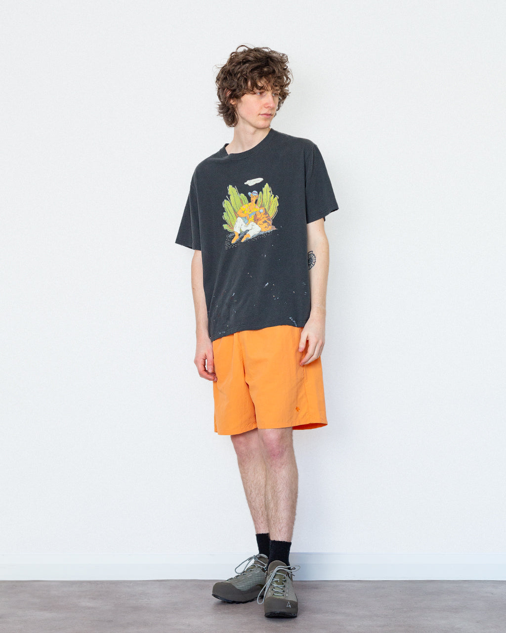 Nylon Shorts - Lily Orange