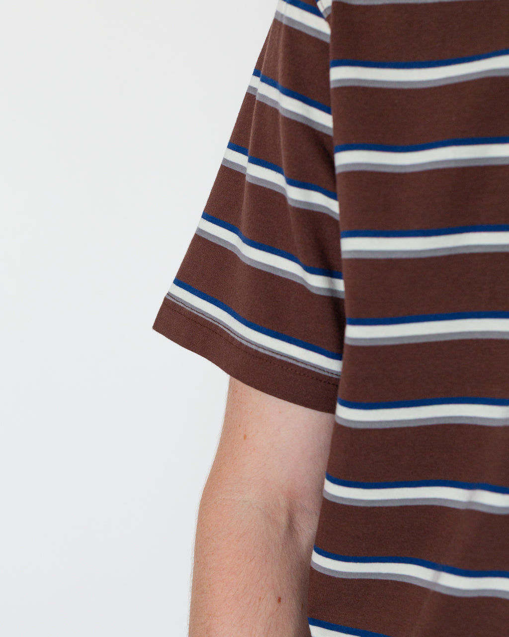 Pocket T-Shirt Multi Stripe - Brown