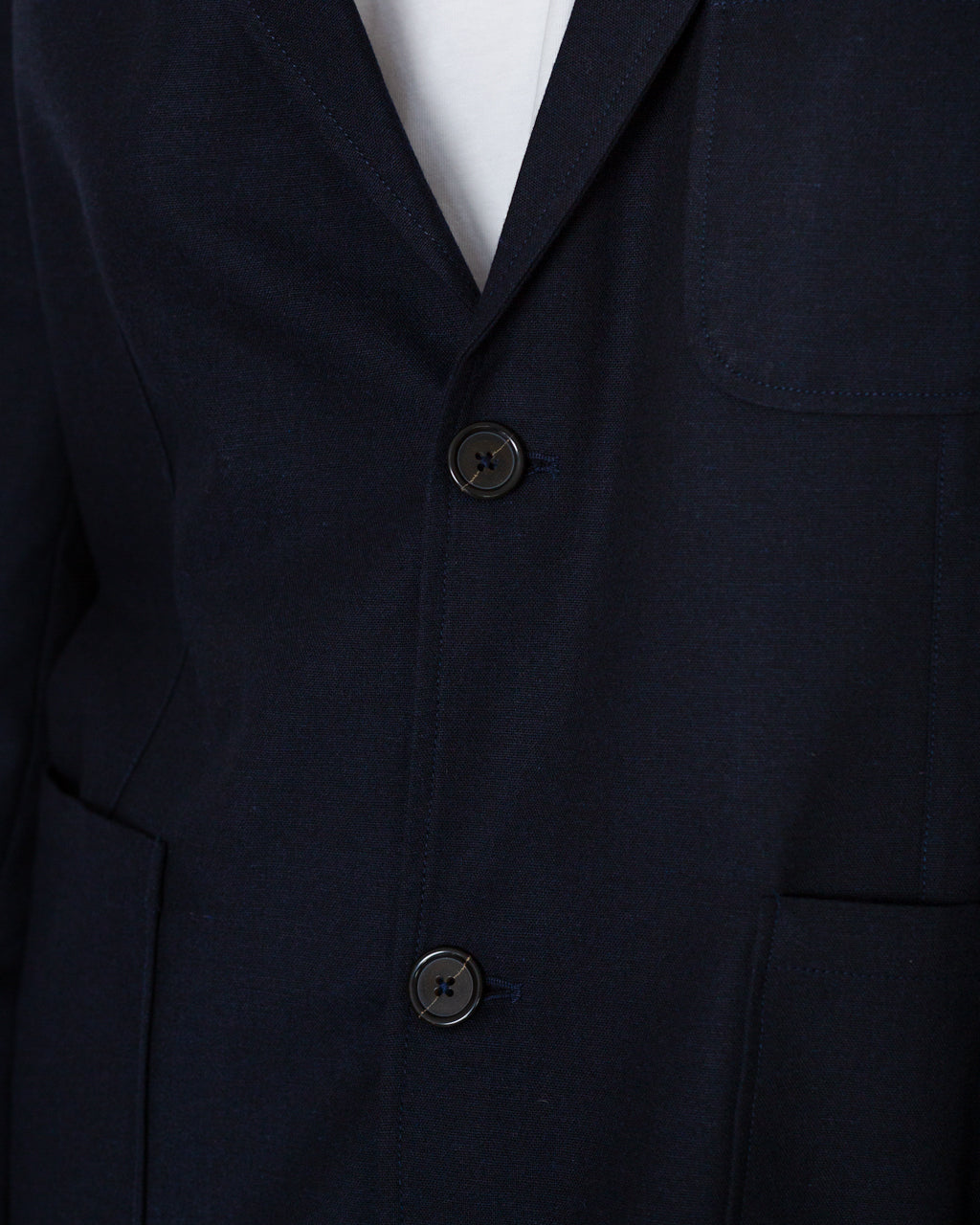 Two Button Jacket - Navy IT Tweed