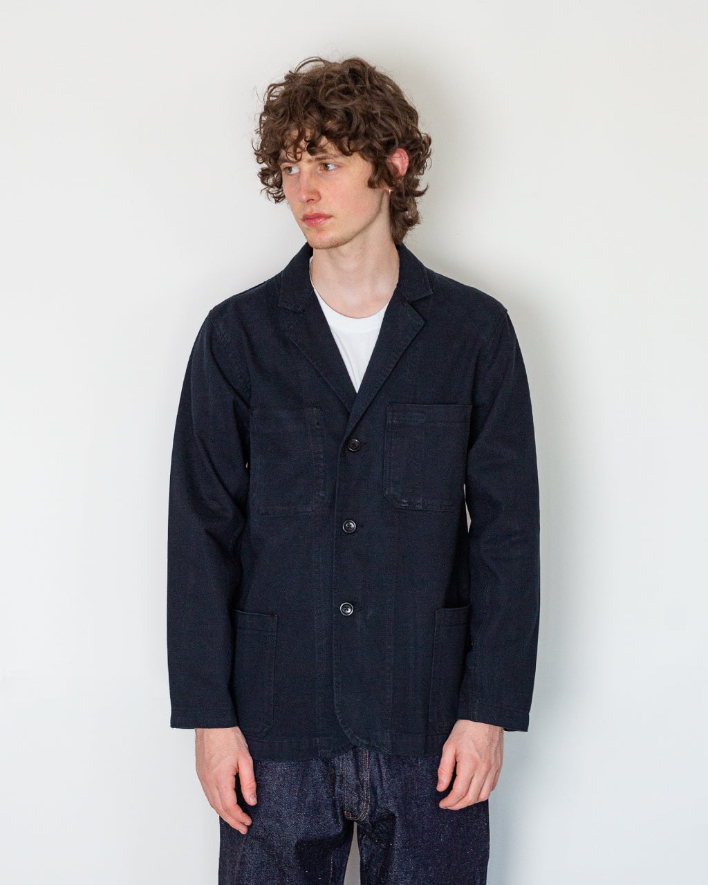 Twill Server Suit Jacket - Black