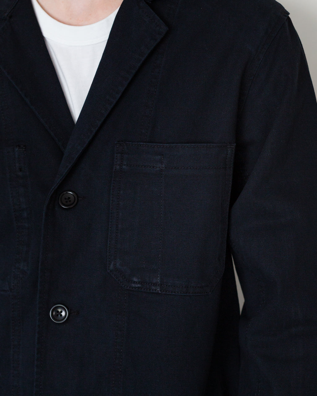 Twill Server Suit Jacket - Black