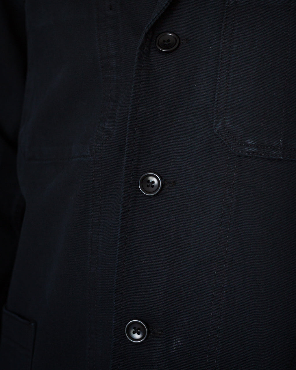 Twill Server Suit Jacket - Black