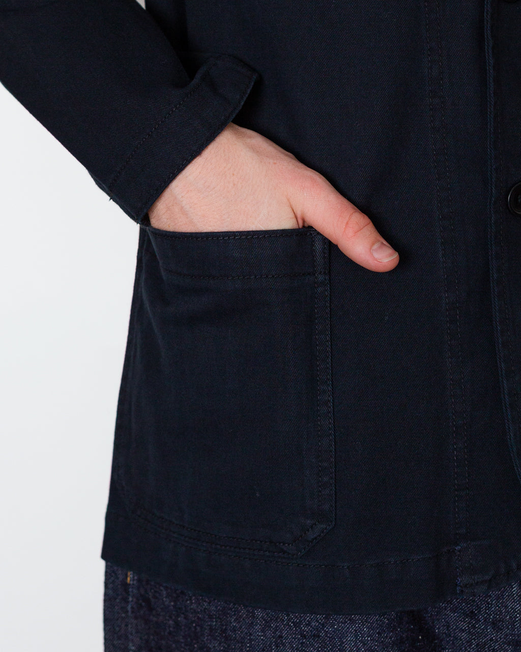 Twill Server Suit Jacket - Black