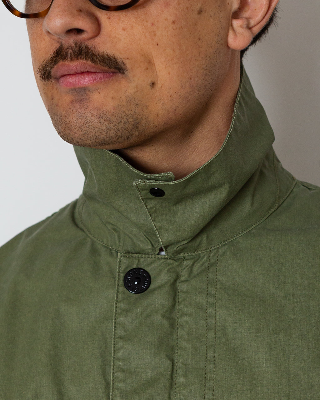 Short Collar Jacket - V005G Military Green