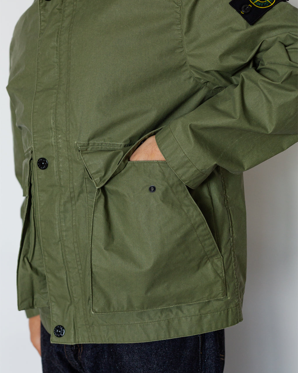 Short Collar Jacket - V005G Military Green