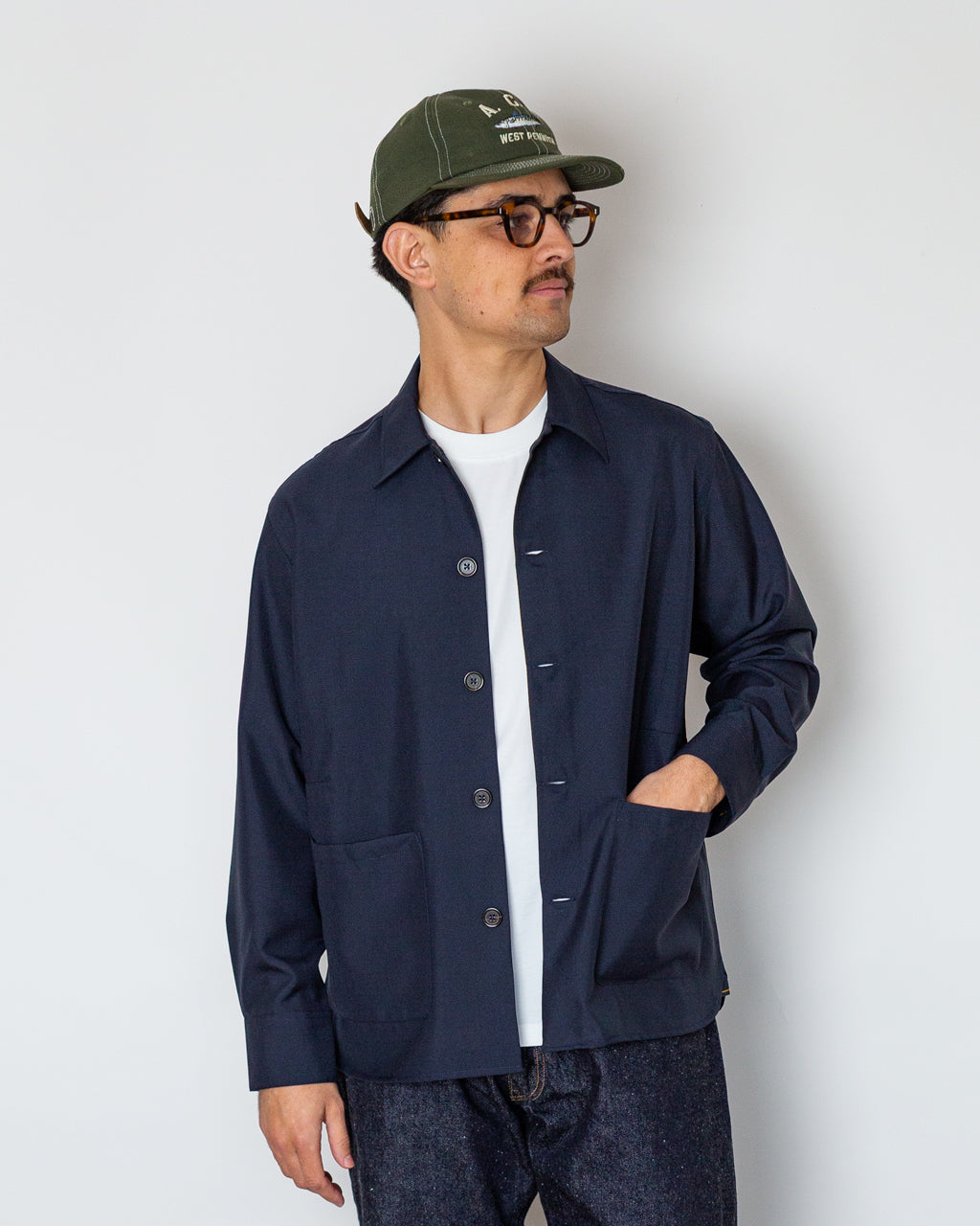 Travail Overshirt - Tropical Suiting Navy