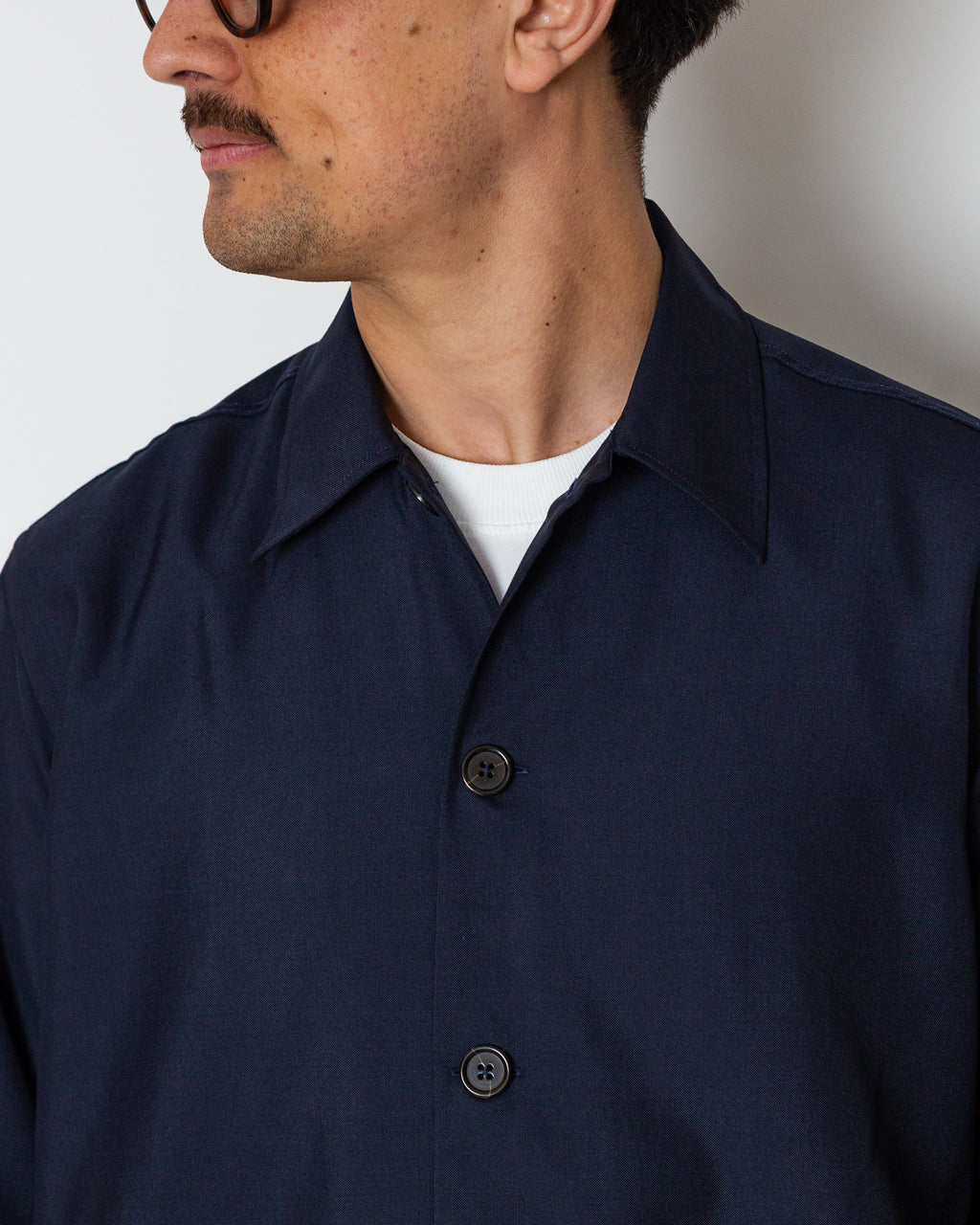 Travail Overshirt - Tropical Suiting Navy