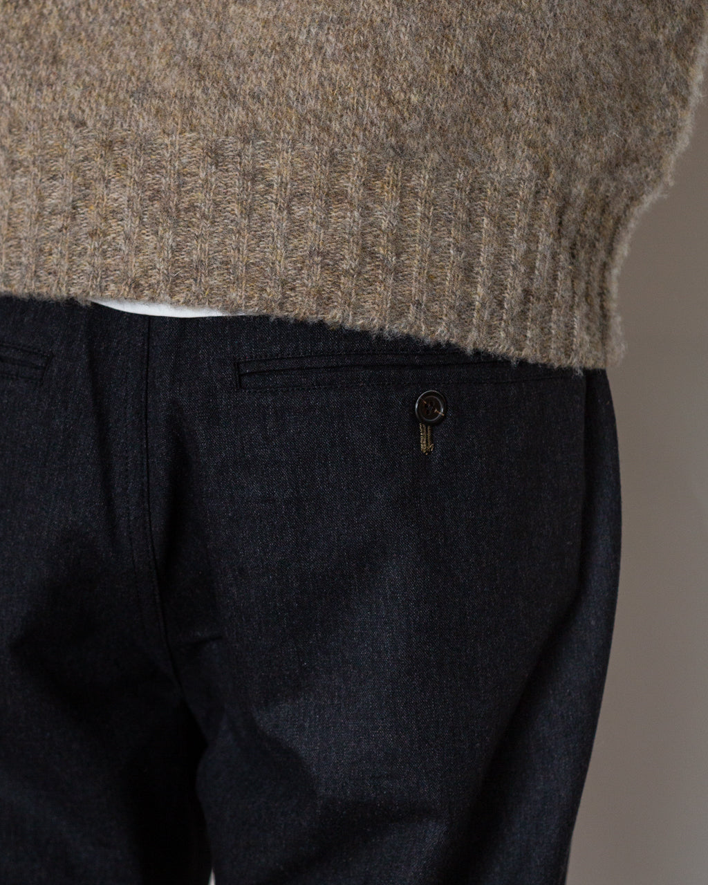 Military Chino - Charcoal IT Tweed