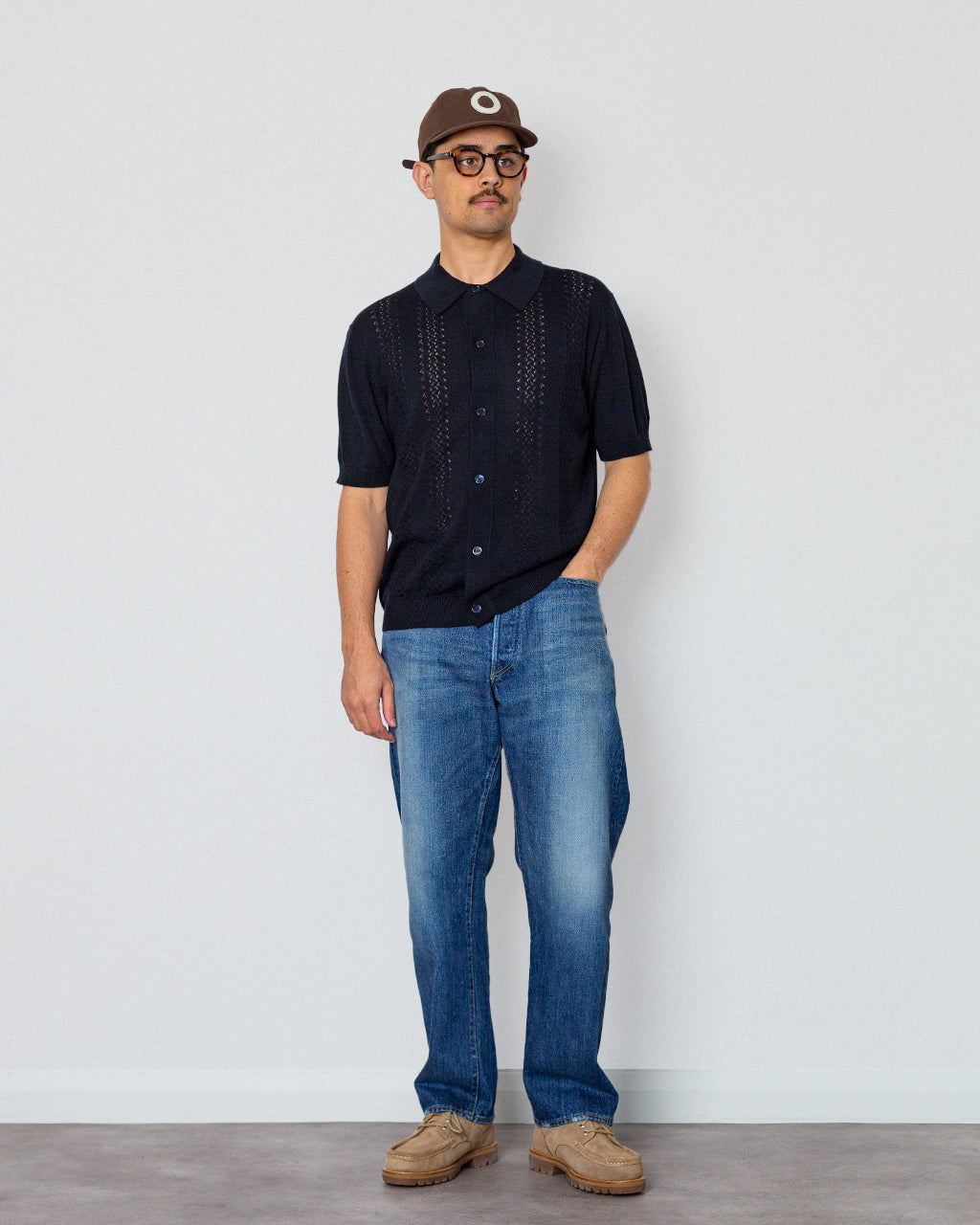 Thor SS Cardigan 6584 - Deep Navy