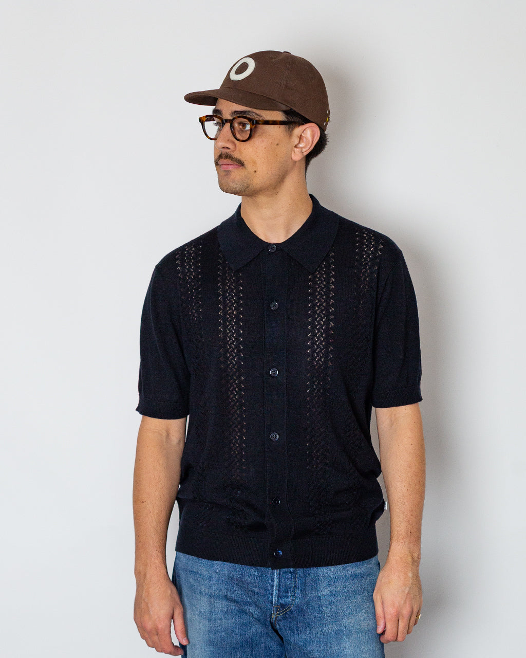 Thor SS Cardigan 6584 - Deep Navy