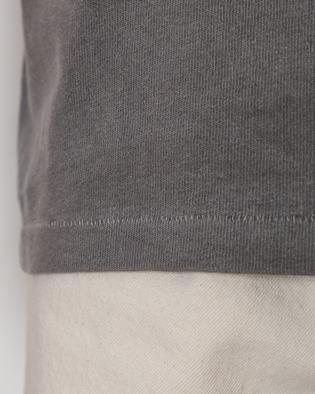 Mineral Dyed Cotton Jersey T-Shirt - Grey V0060