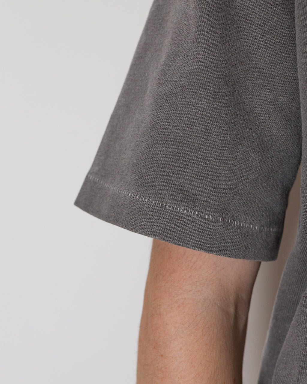 Mineral Dyed Cotton Jersey T-Shirt - Grey V0060