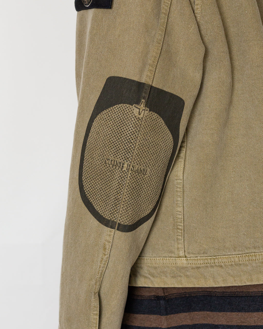 Mineral Dyed Cotton Gabardine Jacket  - Military Green V005G
