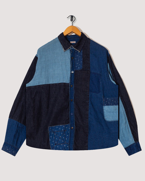 Cotton x Linen IDG KATMANDU Shirt 23' - Indigo | Kapital | Peggs