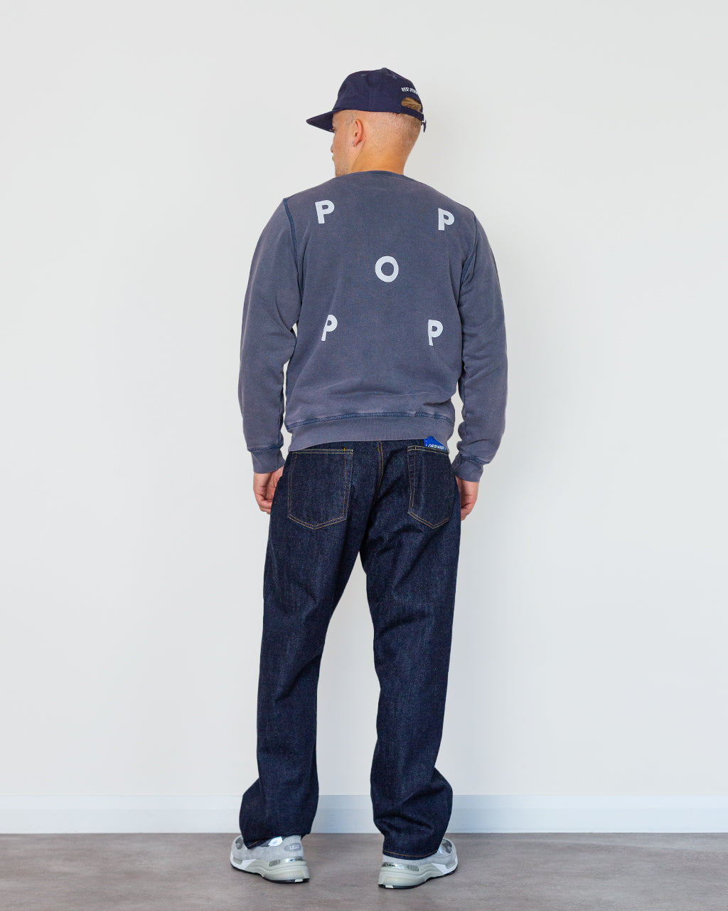 Logo Crewneck Sweat - Washed Navy