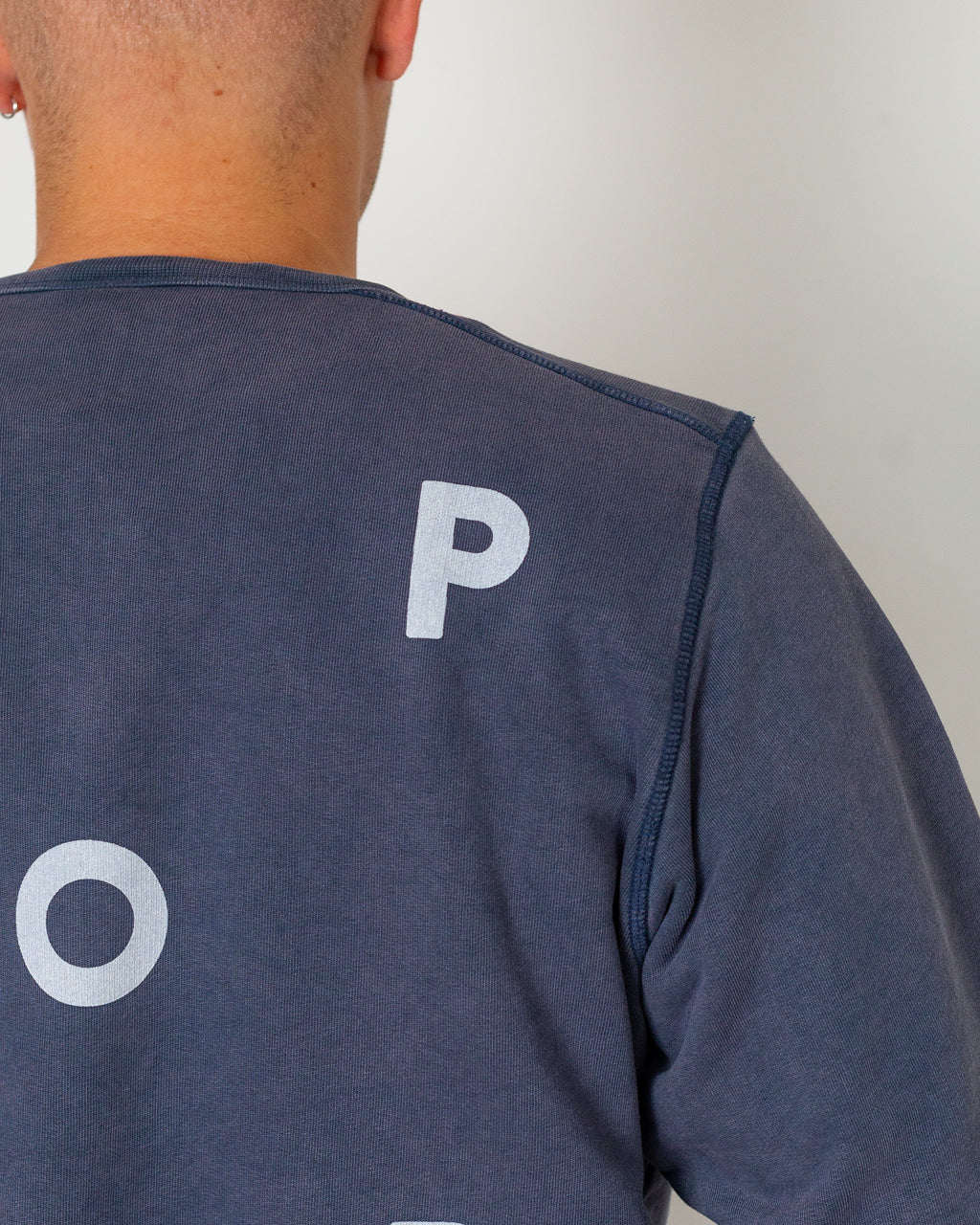 Logo Crewneck Sweat - Washed Navy