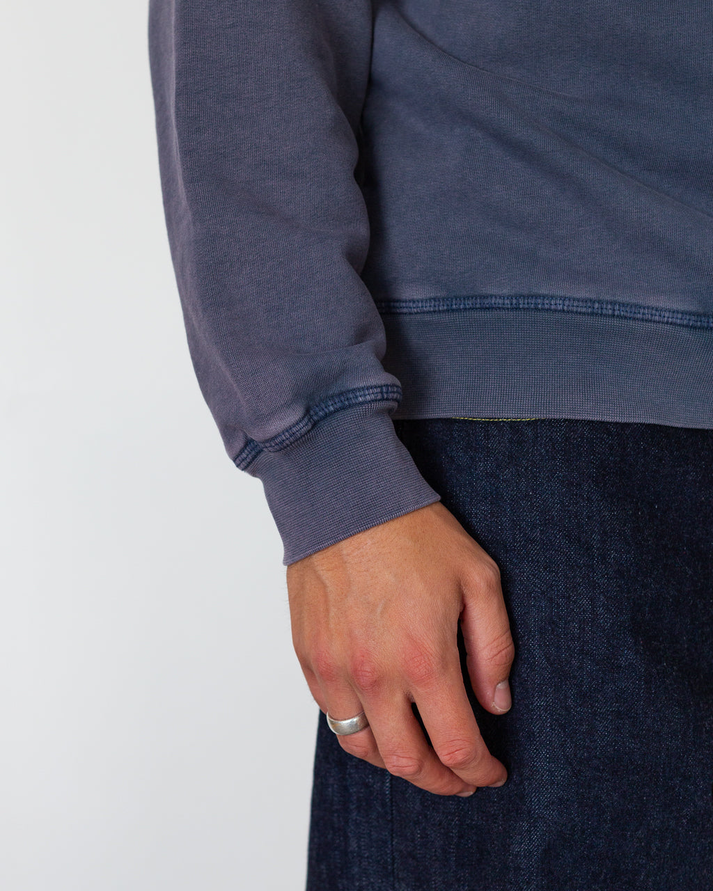 Logo Crewneck Sweat - Washed Navy