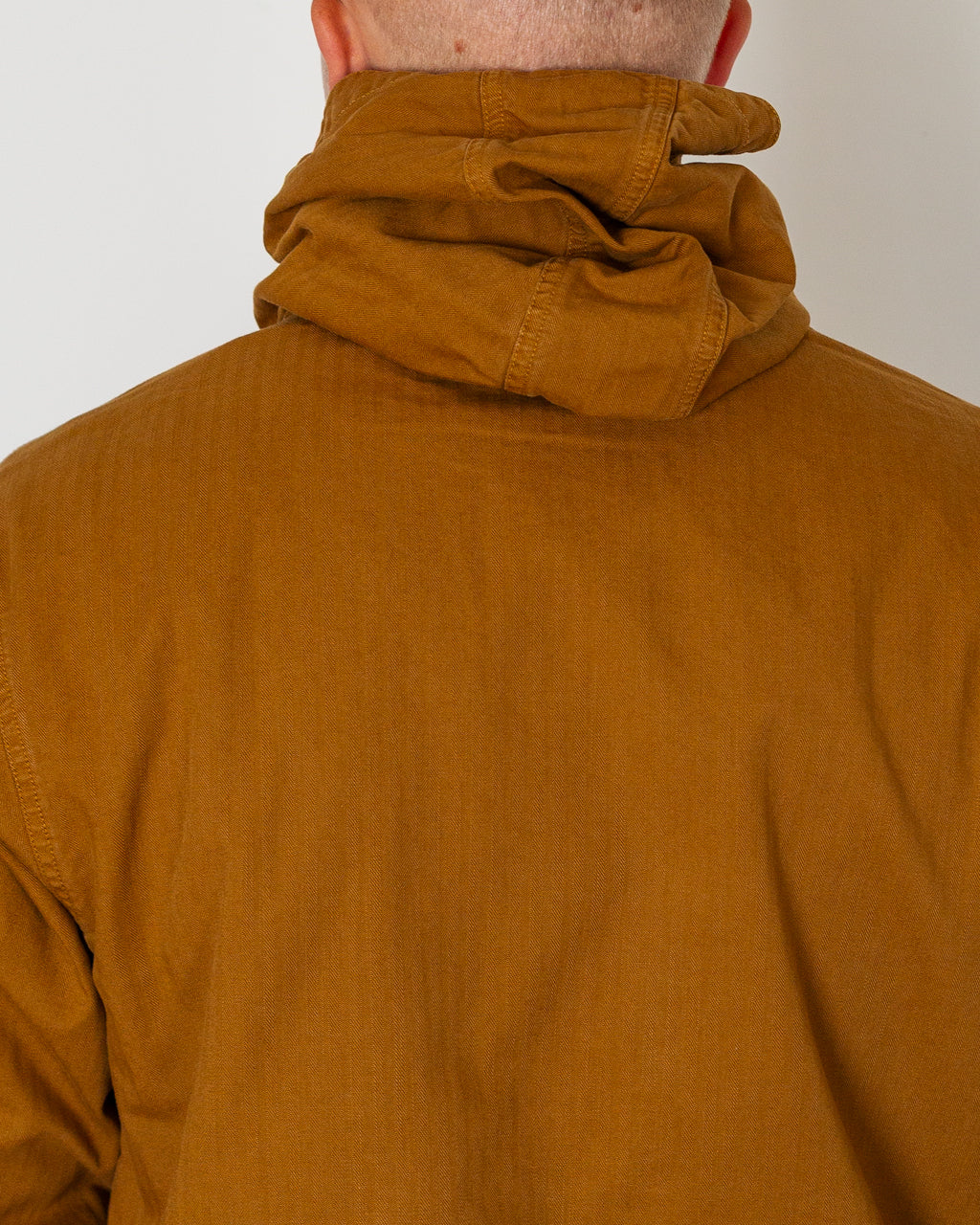 Herringbone Hooded Jacket - Umber