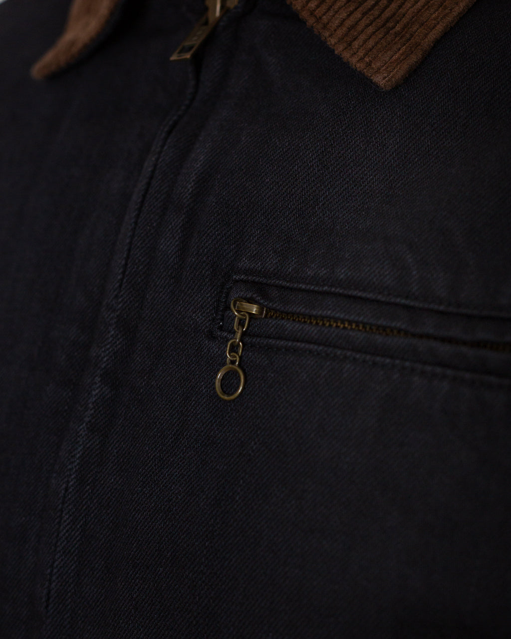Japanese Denim Trucker Jacket - True Black