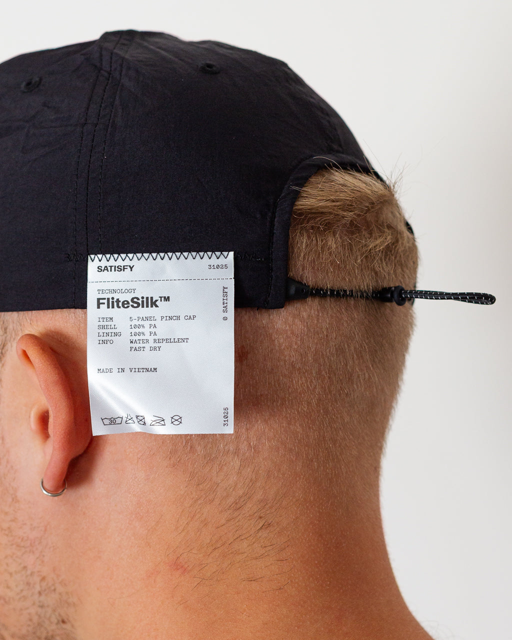 FliteSilk 5 Panel Pinch Cap - Black Offroad Embroidery