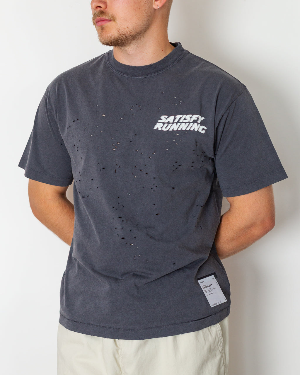MothTech T-Shirt - Aged Black (00A08)