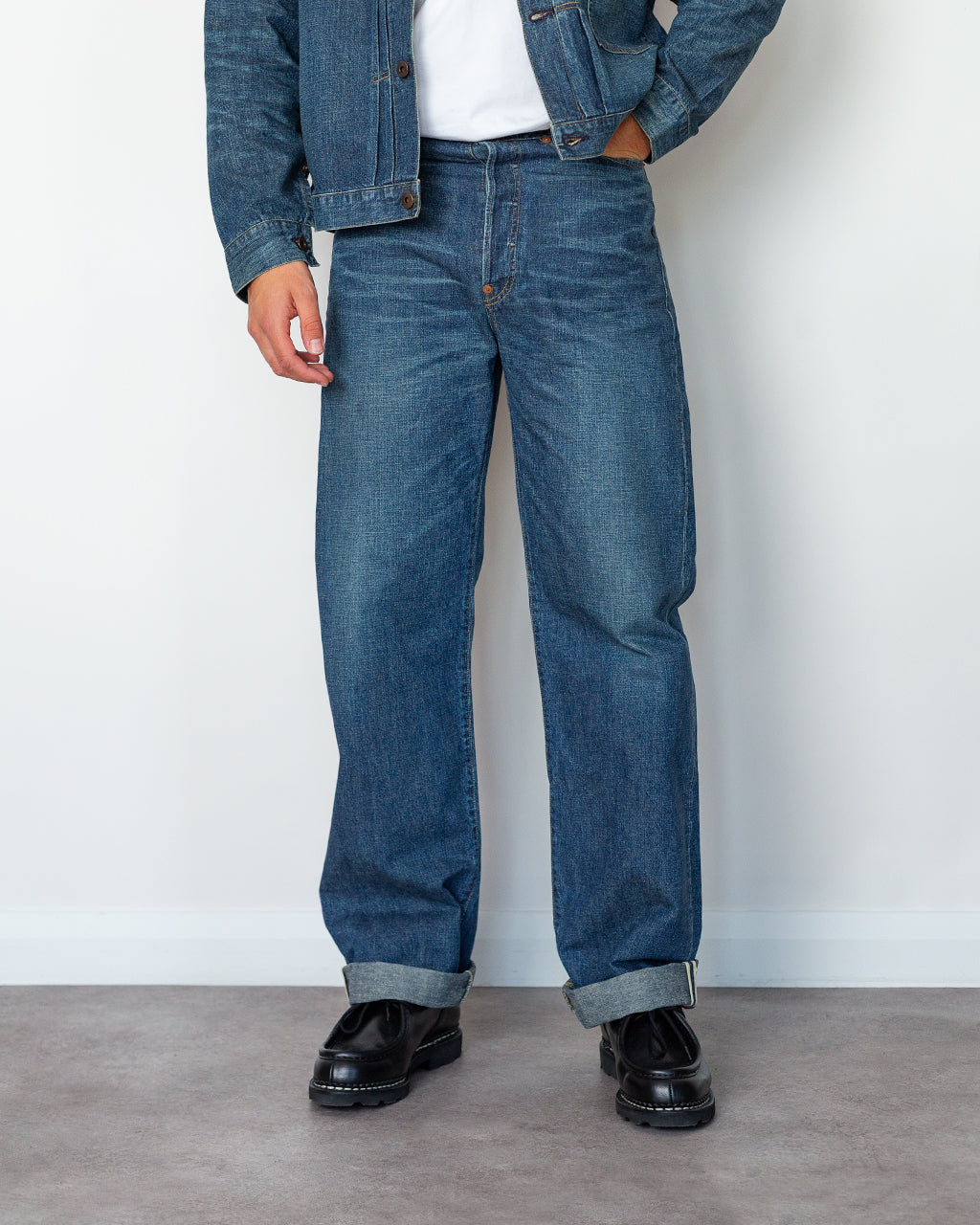 LOT 721 Damaged Denim Trouser - Damaged Indigo