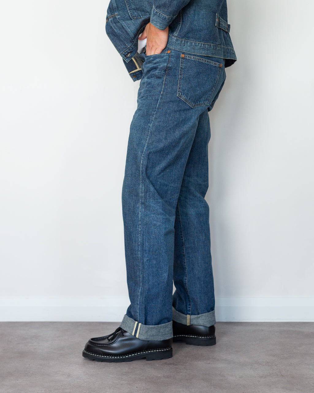 LOT 721 Damaged Denim Trouser - Damaged Indigo