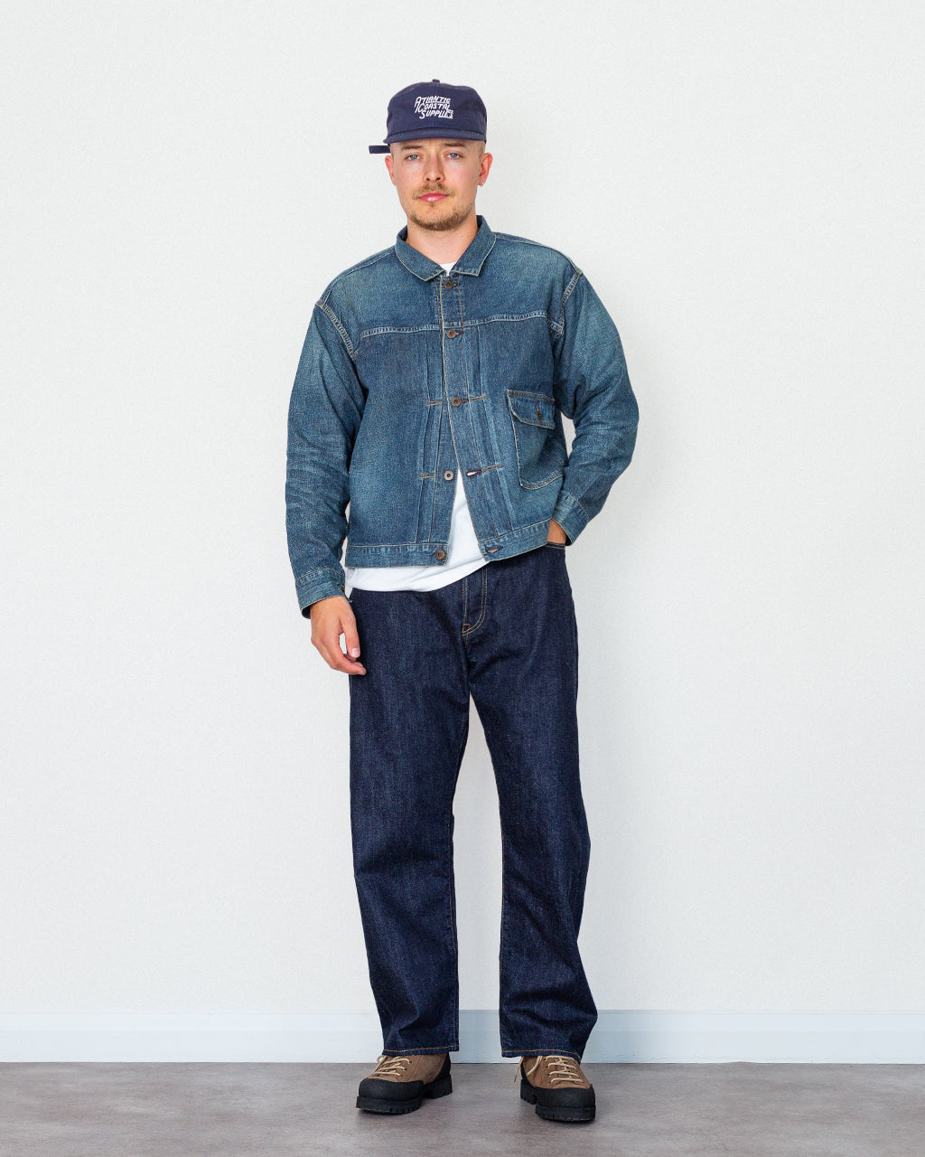 Damaged Denim Jacket - Damaged Indigo | Taiga Takahashi | Peggs & son.