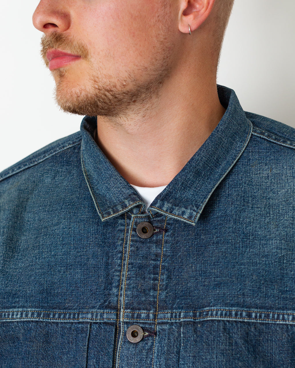 Damaged Denim Jacket - Damaged Indigo