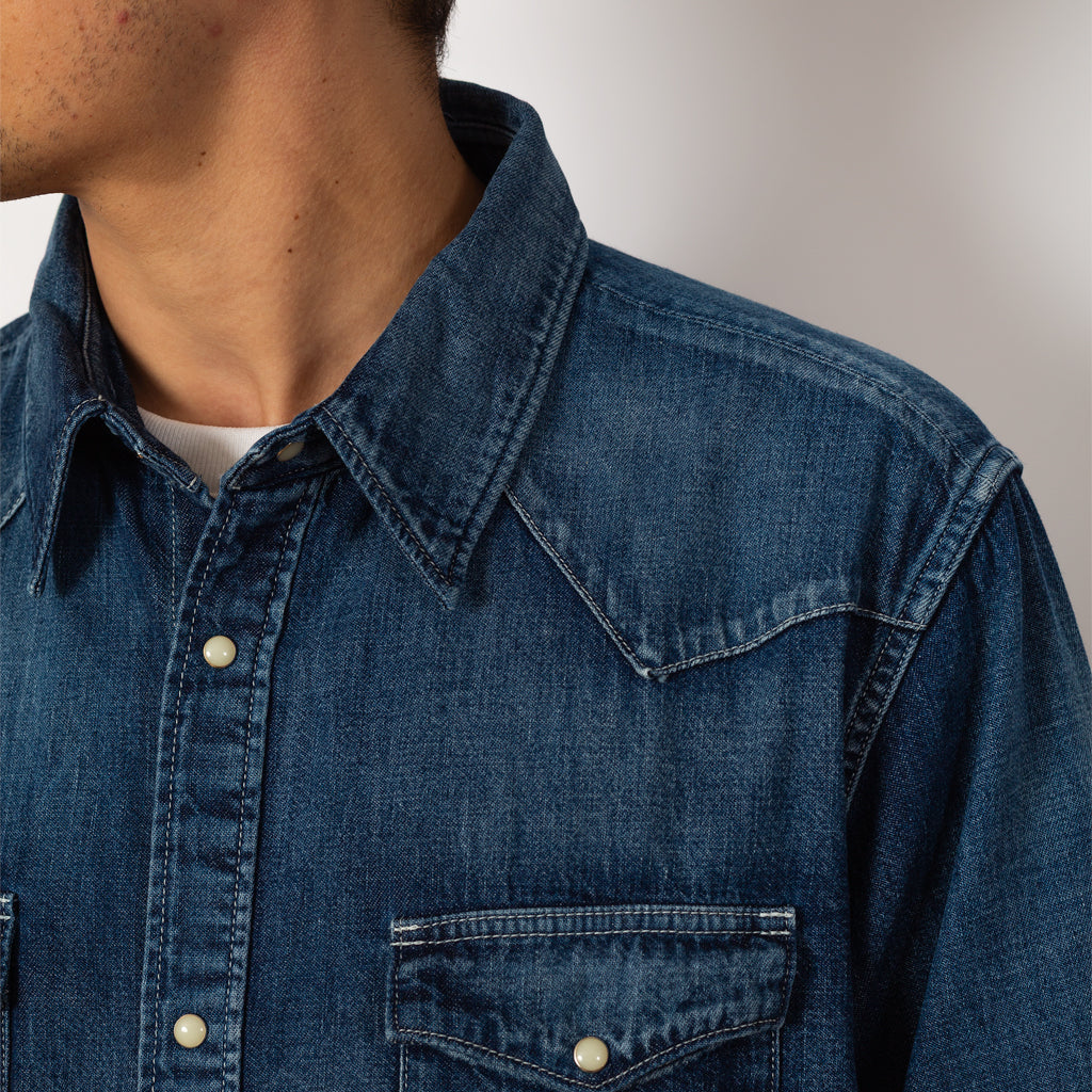 Social Sculpture Shirt DMGD - Indigo | Visvim | Peggs & son.