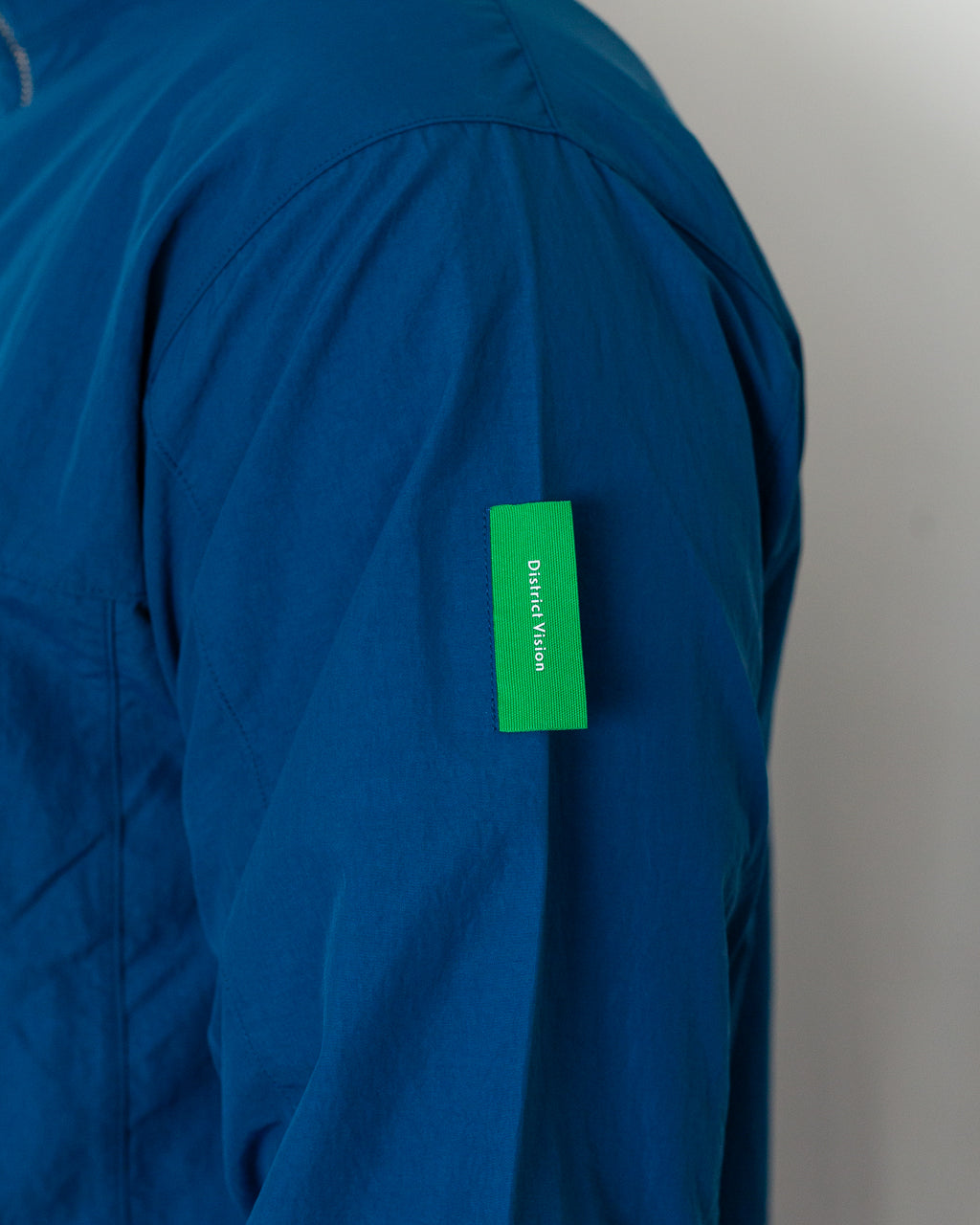 Half-Zip Nylon Windbreaker - Coral
