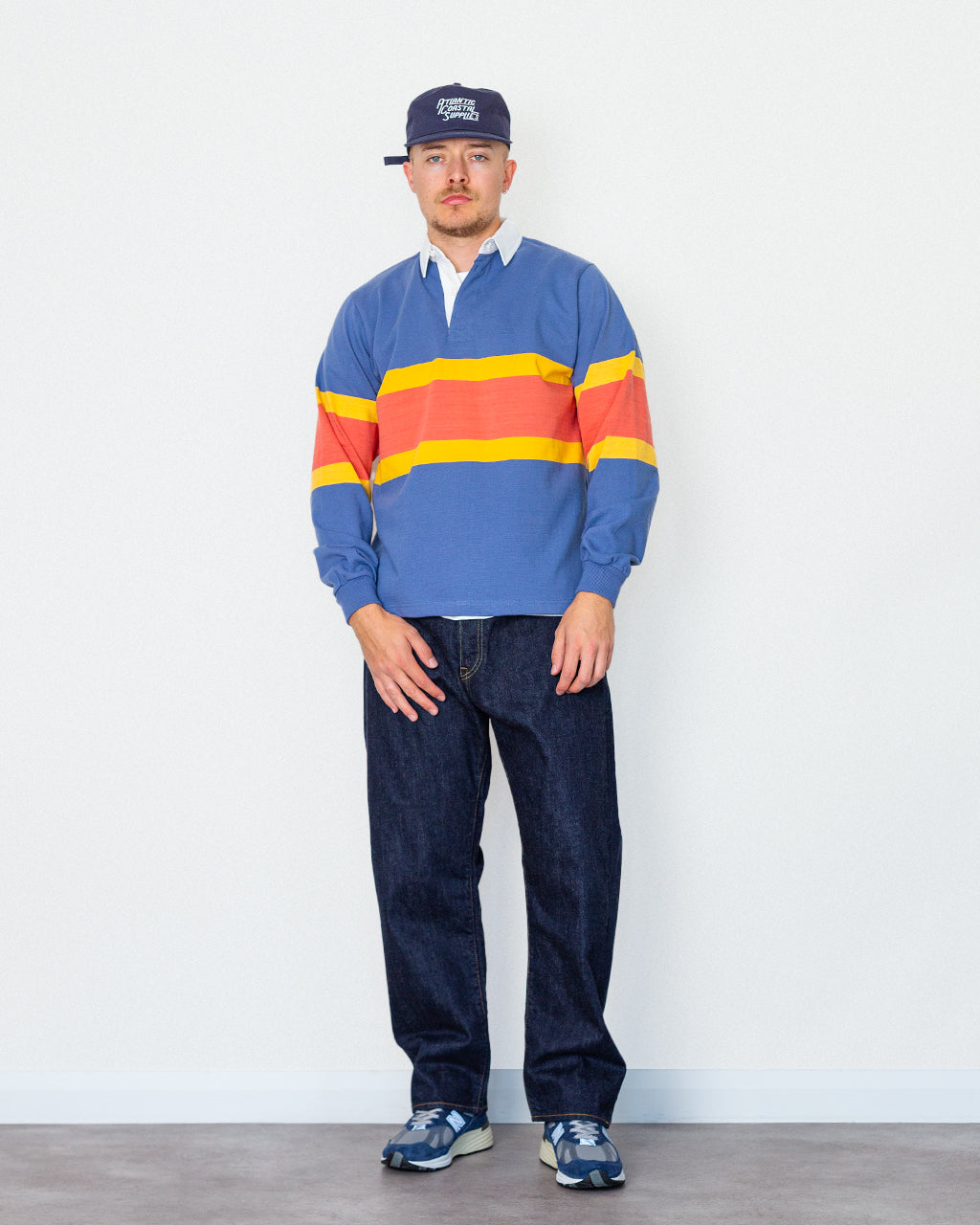 Classic Rugby Shirt - Blue Tri-Stripe